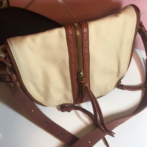 Remi & Emmy Canvas and Leather Shoulder